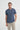Slim Fit Bisiklet Yaka Ekose Dokulu Tişört - Açık Laci