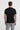 Slim Fit Bisiklet Yaka Ekose Dokulu Tişört - Siyah