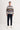 Slim Fit Akrilik Karışımlı Vintage Desenli Bisiklet Yaka Kazak - 33245 - Cazador